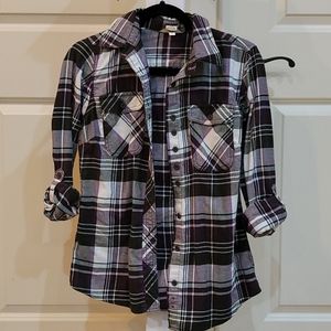 Womans Flannel button down